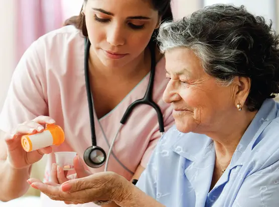 Casa Home Nursing Certified Nurse caring for patient in Kerala